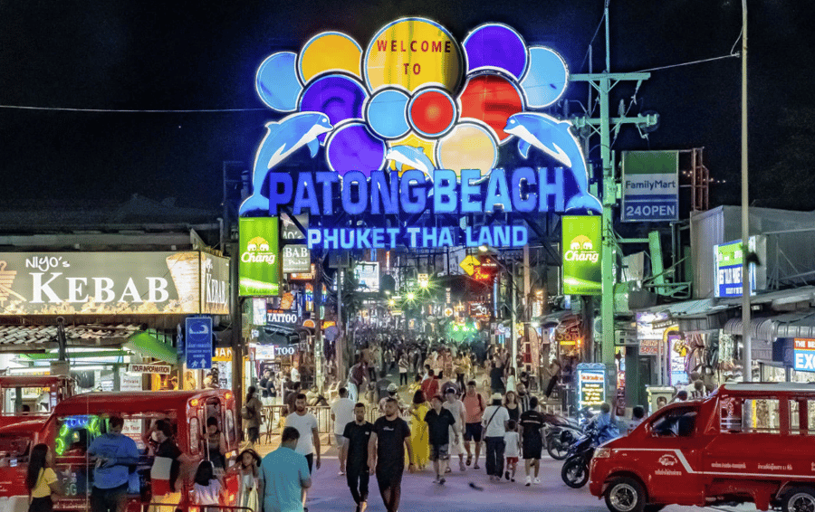 patong beach bangla road walking street in phuket